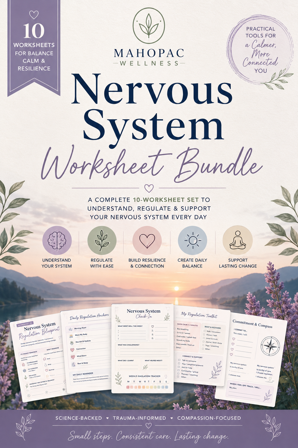 Nervous System Worksheet Bundle cover